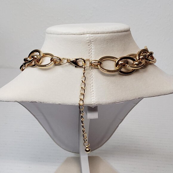 Authentic Louis Vuitton Gold Padlock with Unbranded Punky Gold Plated Chain - Picture 3 of 13